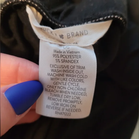 NWOT Lucky Brand Black Lounge Pants - Picture 5 of 5